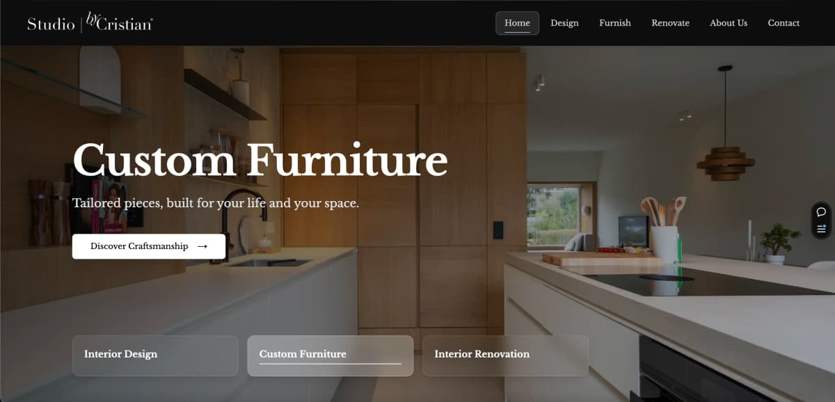 Studiu de caz: Studio by Cristian – proiect web design Web Dynamicx