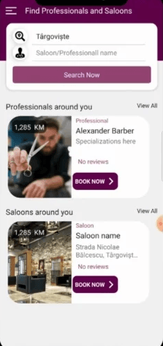 StyleConnect: vizualizare sloturi și rezervare client