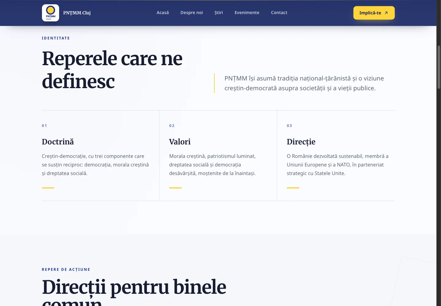 PNȚMM Cluj: secțiunile editoriale de prezentare